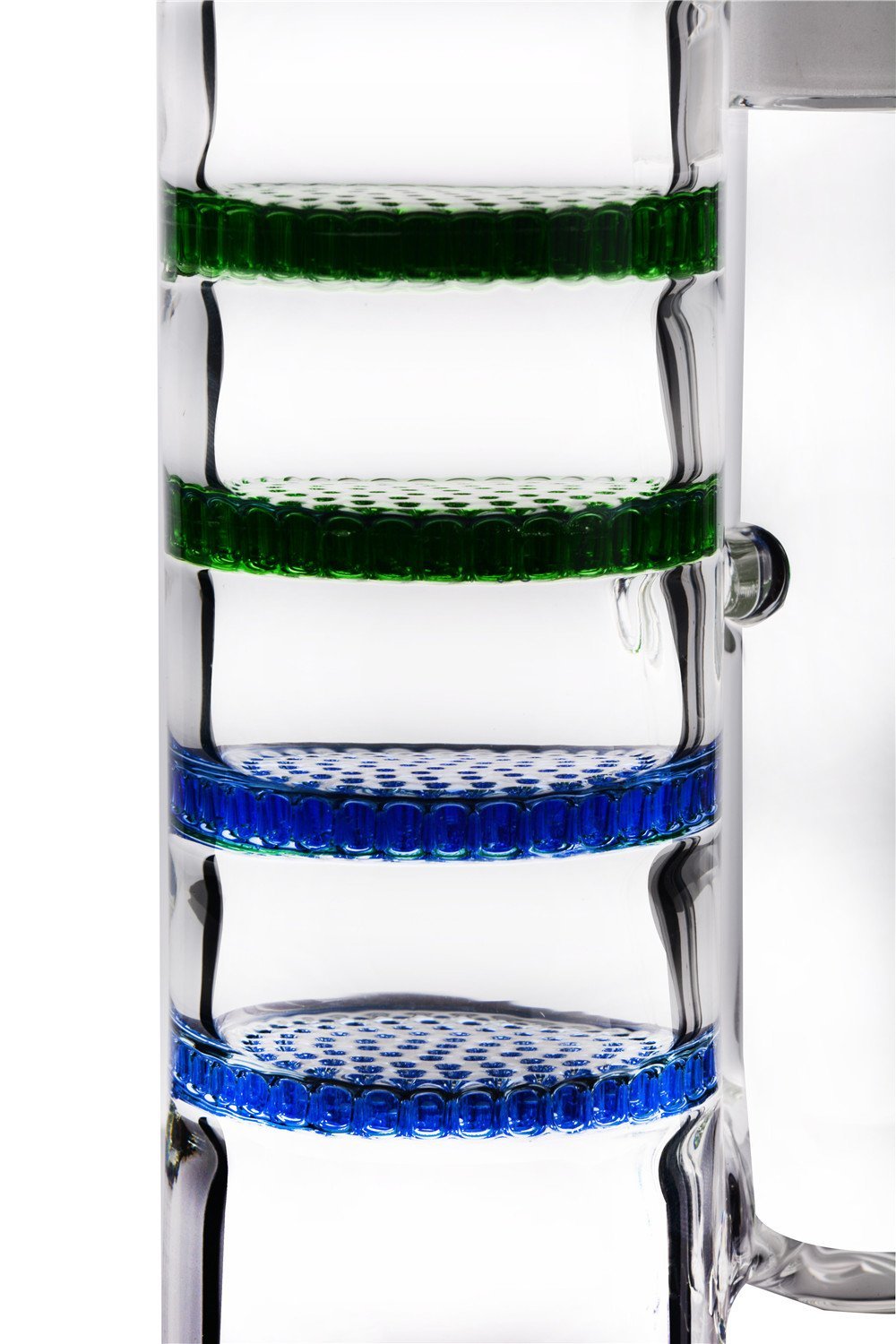 High Quality 15.7 Inches Premium Handmade Glass Bong Pipe with 18 mm Joint Recycler