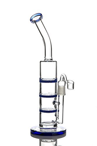 11 Inchs Tall Handmade Beautiful Glass Bong with 18.8 mm Joint