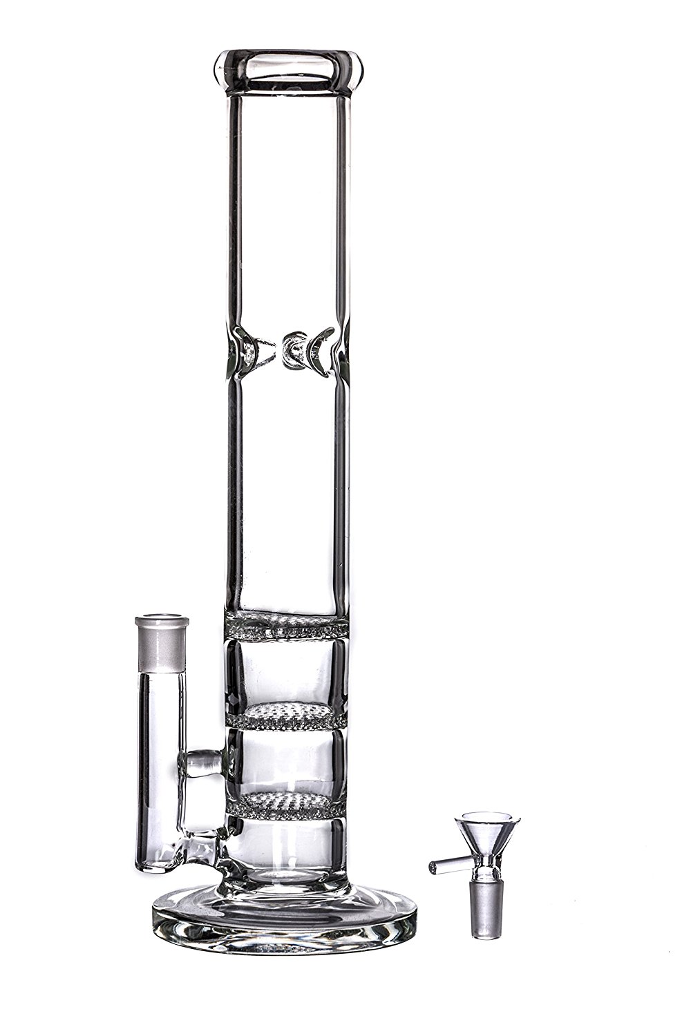 Handmade 15inch High Quality Wonderful Glass Bong Pipe with Joint 14.4 mm