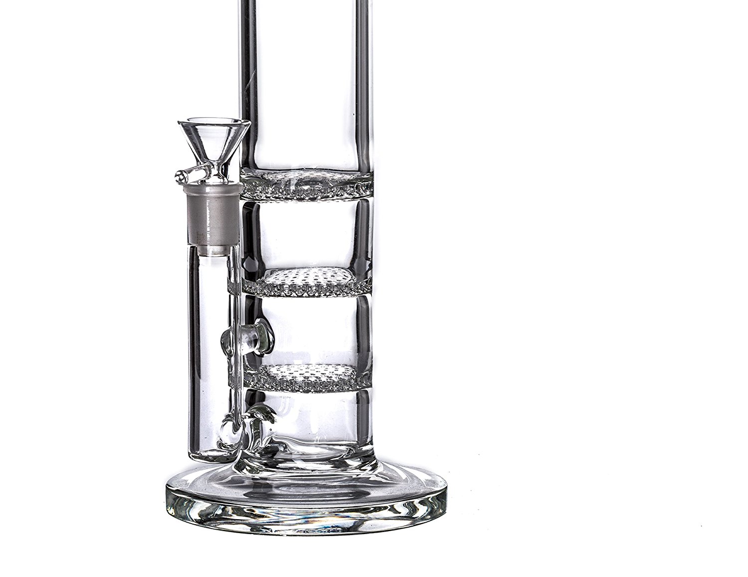 Handmade 15inch High Quality Wonderful Glass Bong Pipe with Joint 14.4 mm