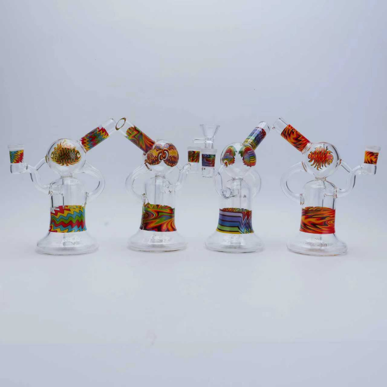 18cm Customized Glass Bong Pipe