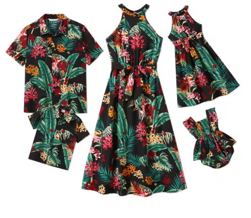 Matching Family Hawaiian Outfit Set