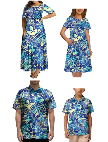 Hawaiian Family Matching Outfits