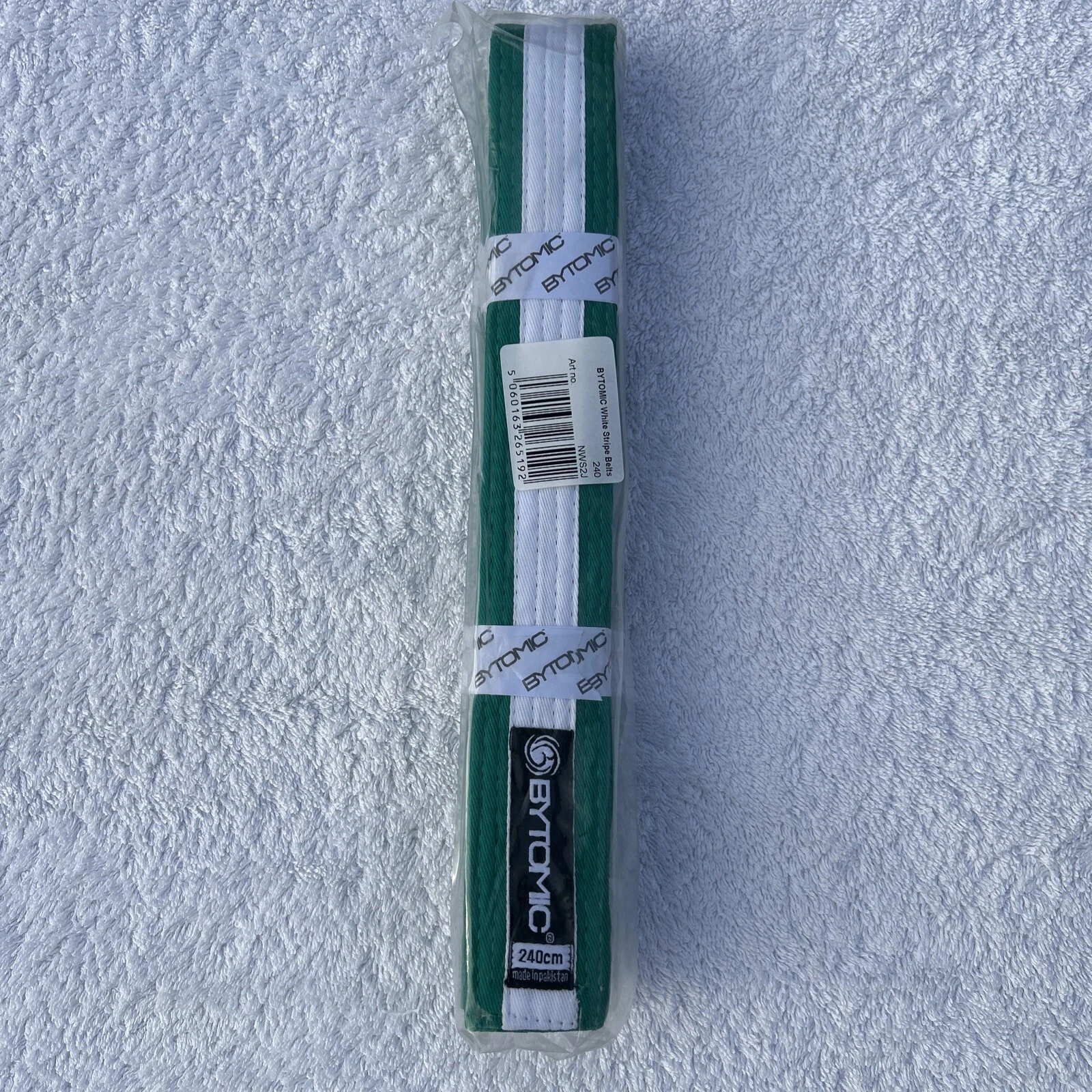 Bytomic 240 cm Green with White Stripe Junior Karate Belt