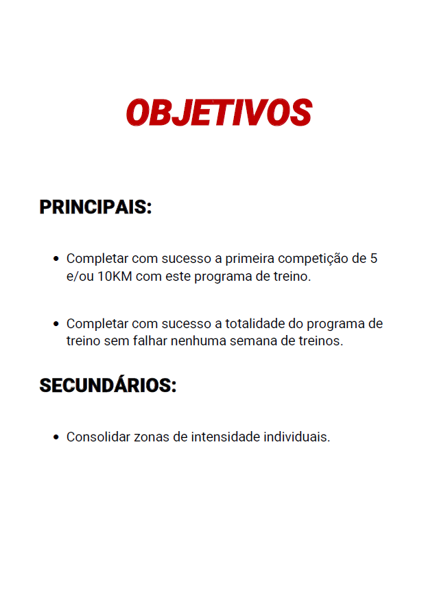 5 a 10KM - Nível Intermédio