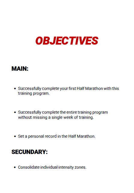 HALF-MARATHON - Advanced