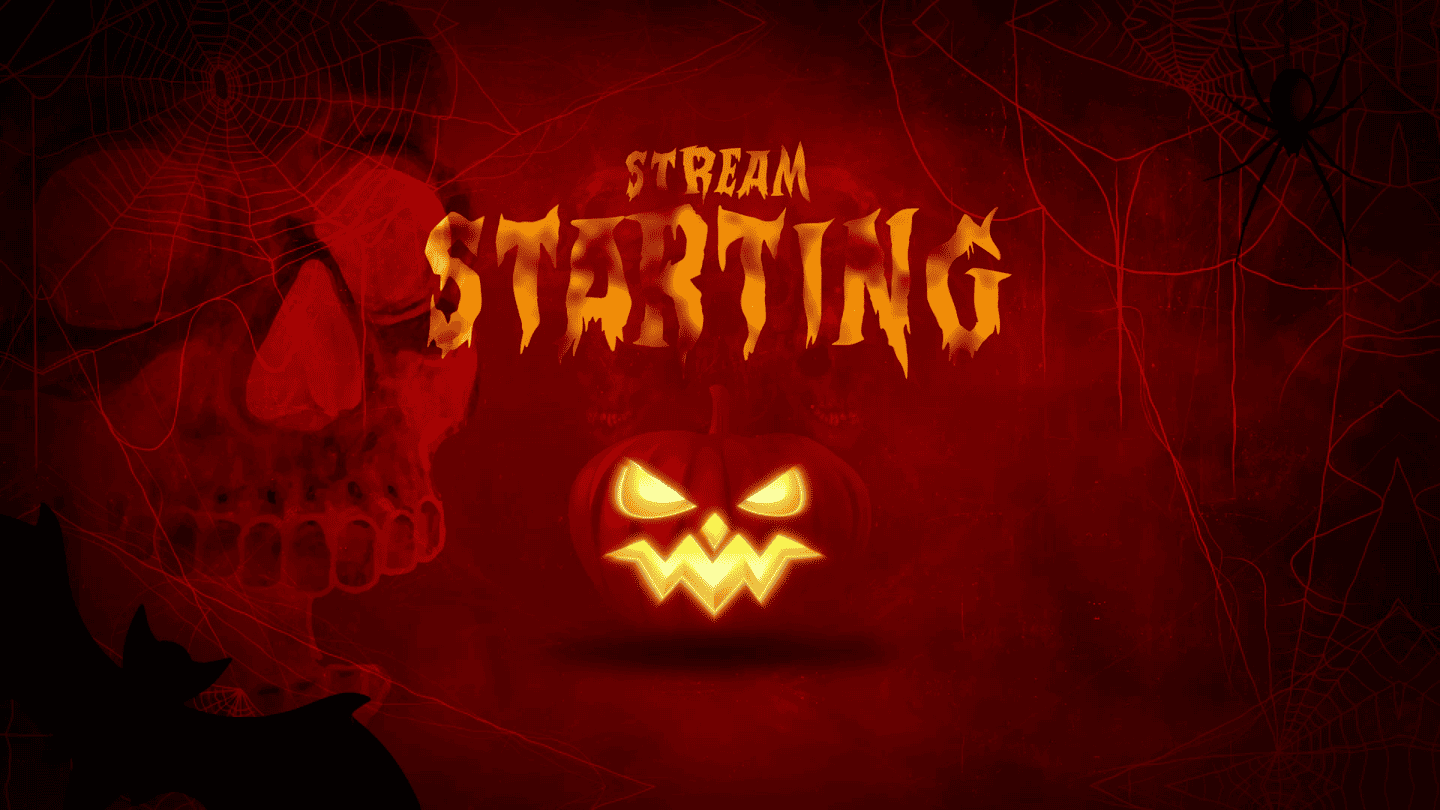 Scary Halloween Horror Stream Overlay – Intense, Spooky, Animated Template