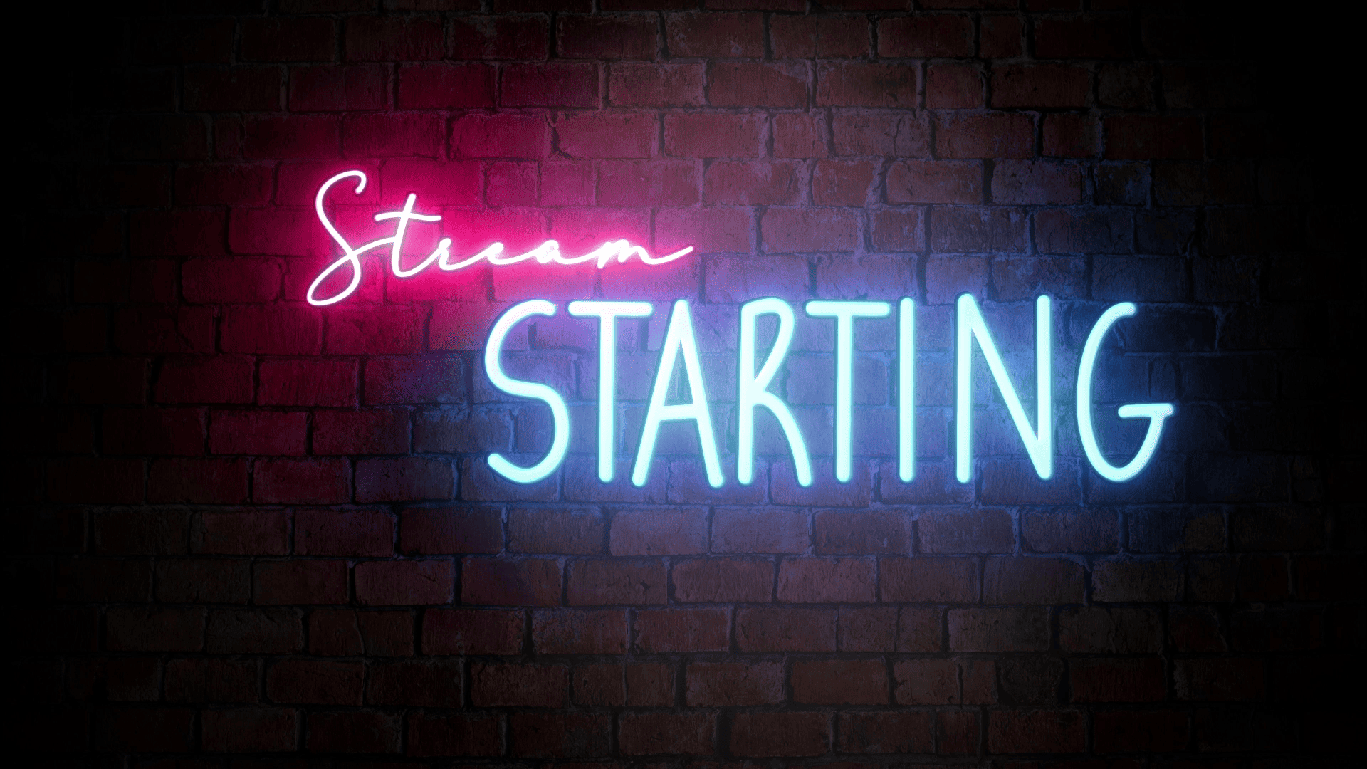 Brick Neon Stream Overlay for Twitch & YouTube