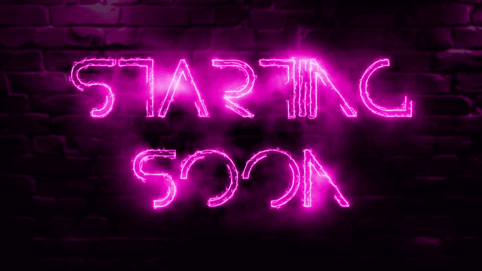 Neon Electric Pink Free Stream Overlay | Cute & Free Twitch Stream Overlays