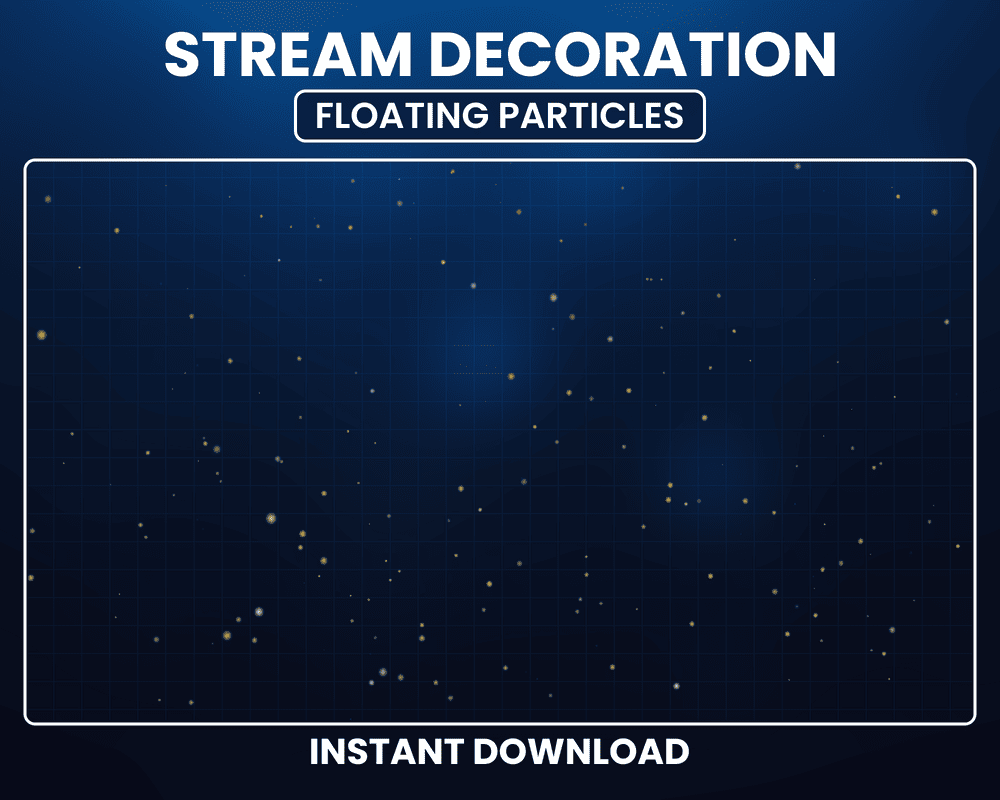 Floating Gold Dust Stream Overlay – Animated Twitch & OBS Overlay