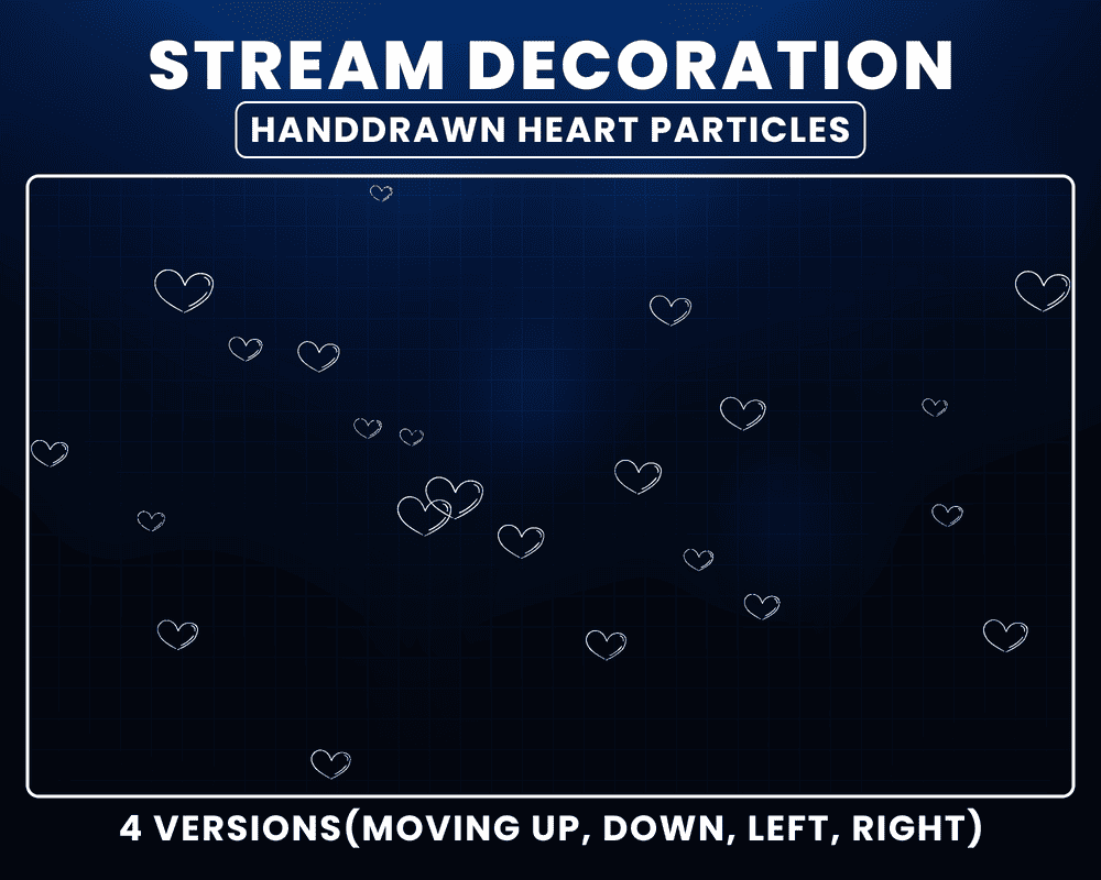 Animated Hearts Stream Overlay – Twitch & Streamlabs Overlay for Streamers