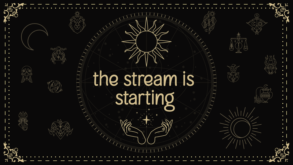 Astrology Stream Overlay for a Cosmic Streaming Vibe