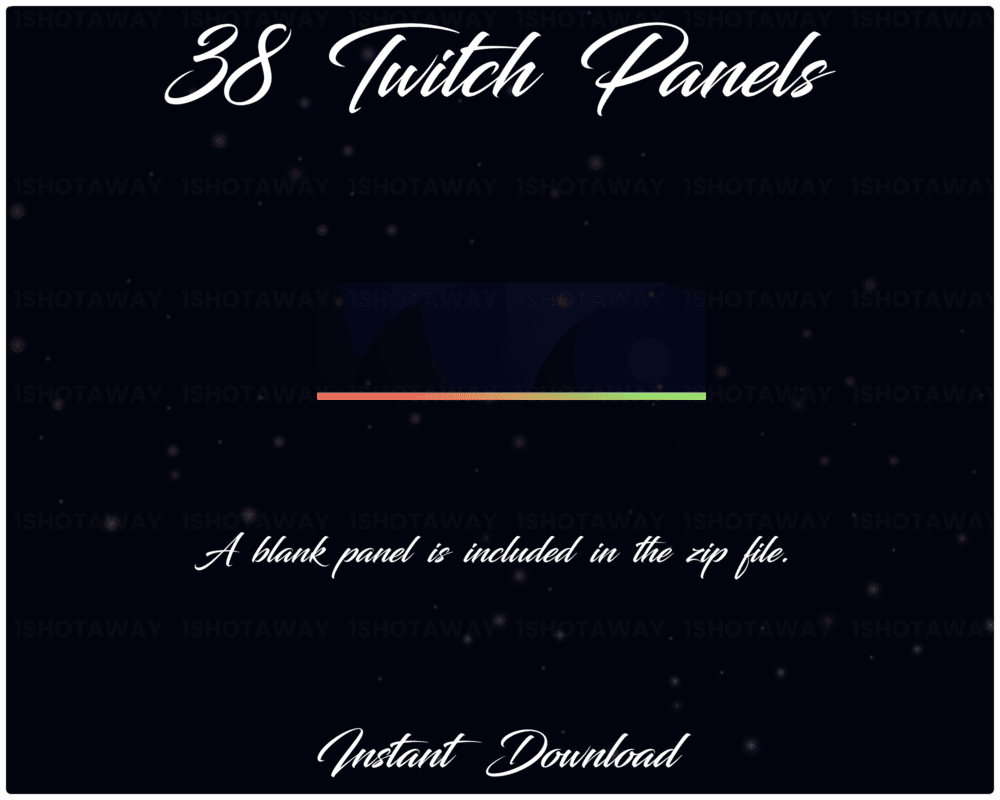 Neon Orange Green Stream Panels - Stream Alerts, Animated Panels & Kick Stream Panels