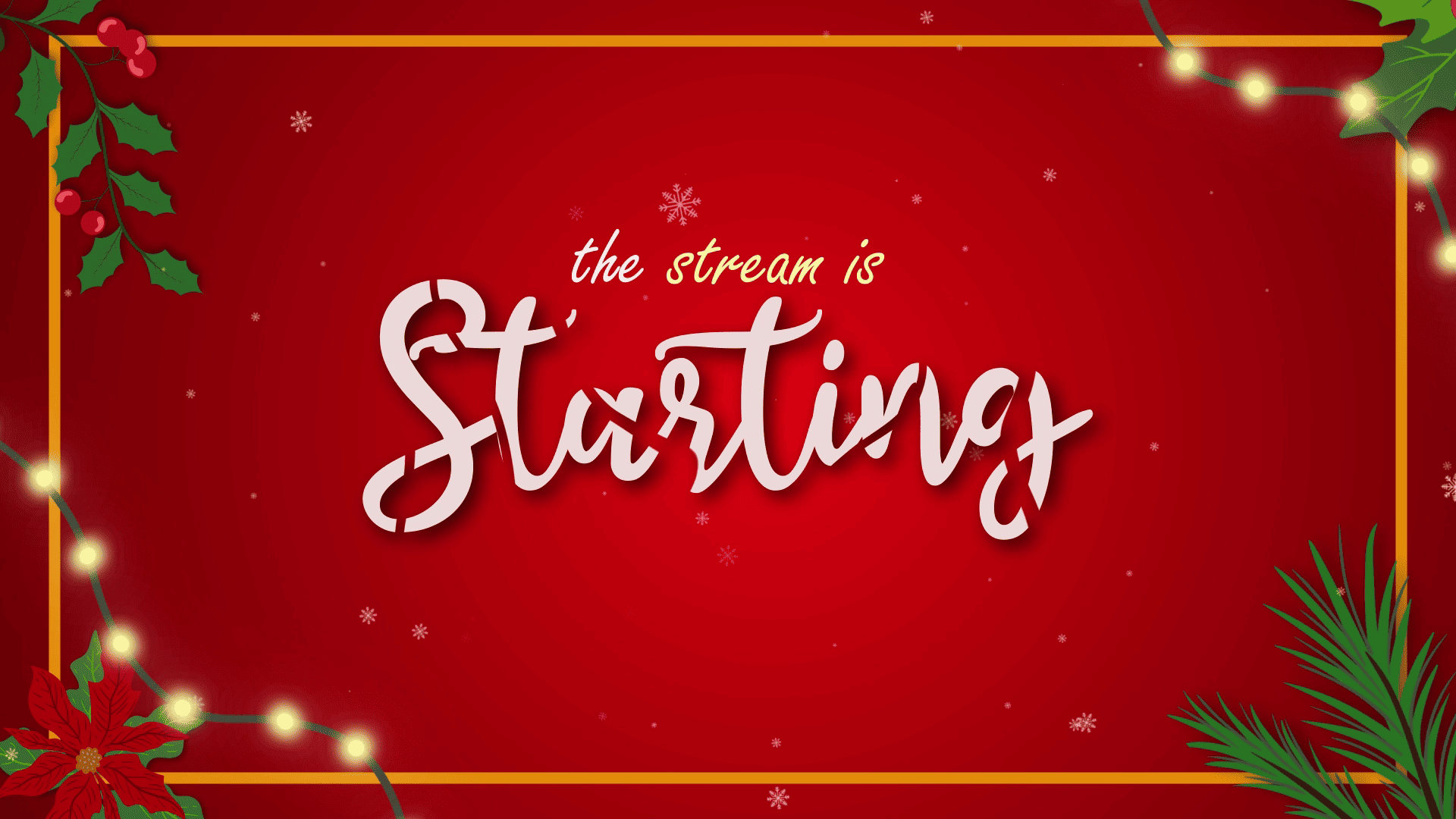 Christmas Stream Overlay for Twitch & YouTube