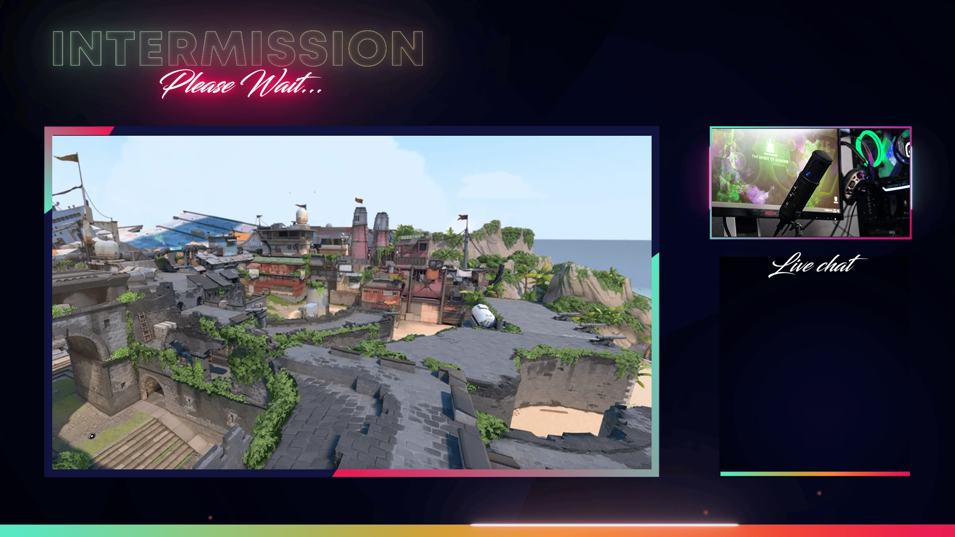 Neon Color Effect Stream Overlay – Vibrant, Animated, Futuristic Design for Twitch & YouTube