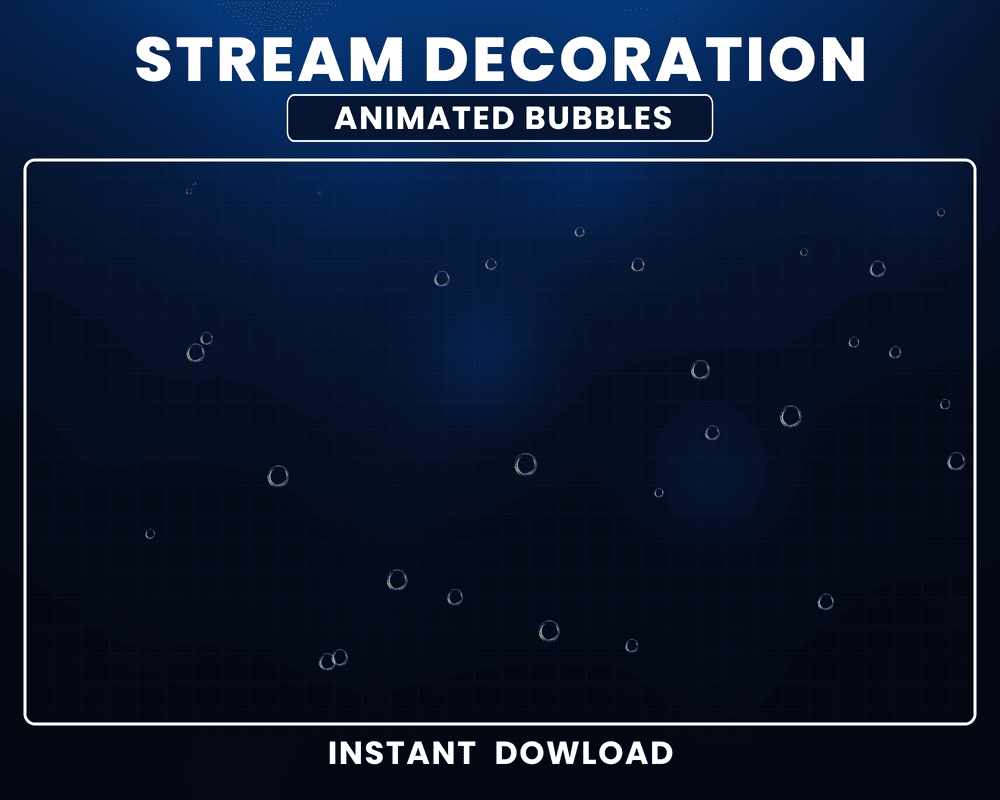Animated Bubble Overlay for Streamlabs – Dynamic Twitch Stream Overlay