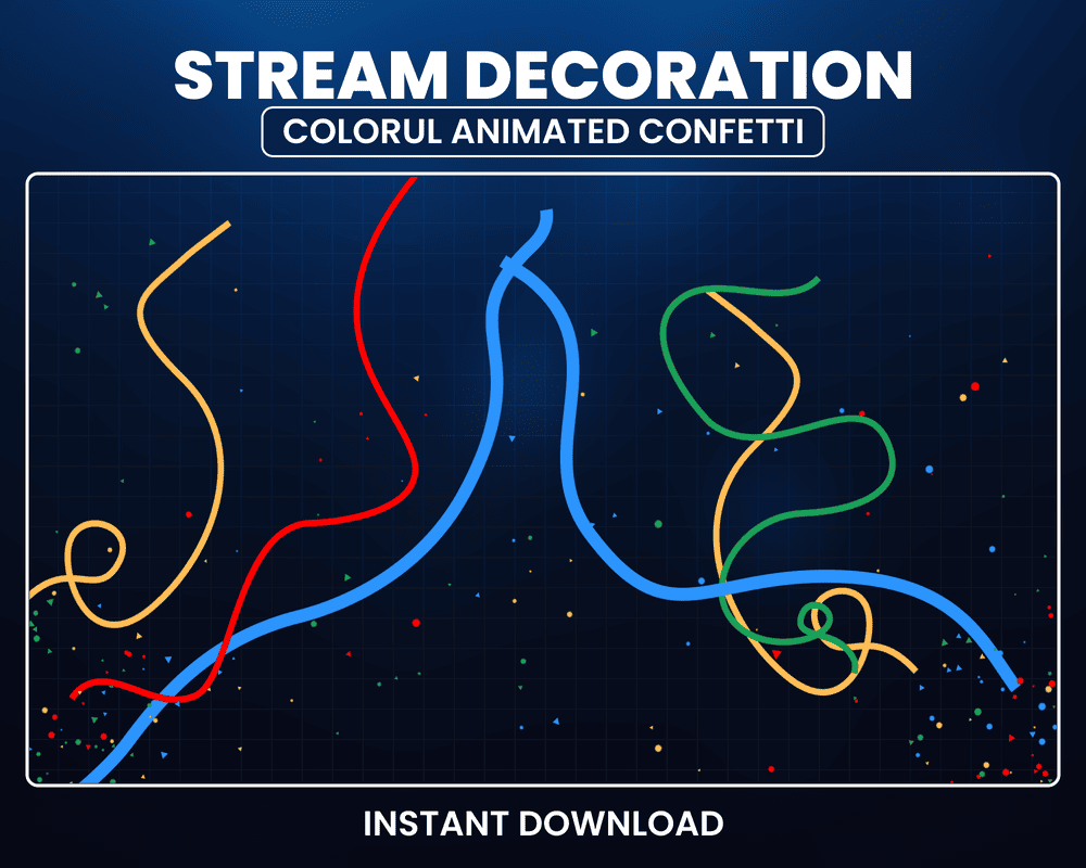 Best Confetti Stream Overlays – OBS Animated Twitch Overlays