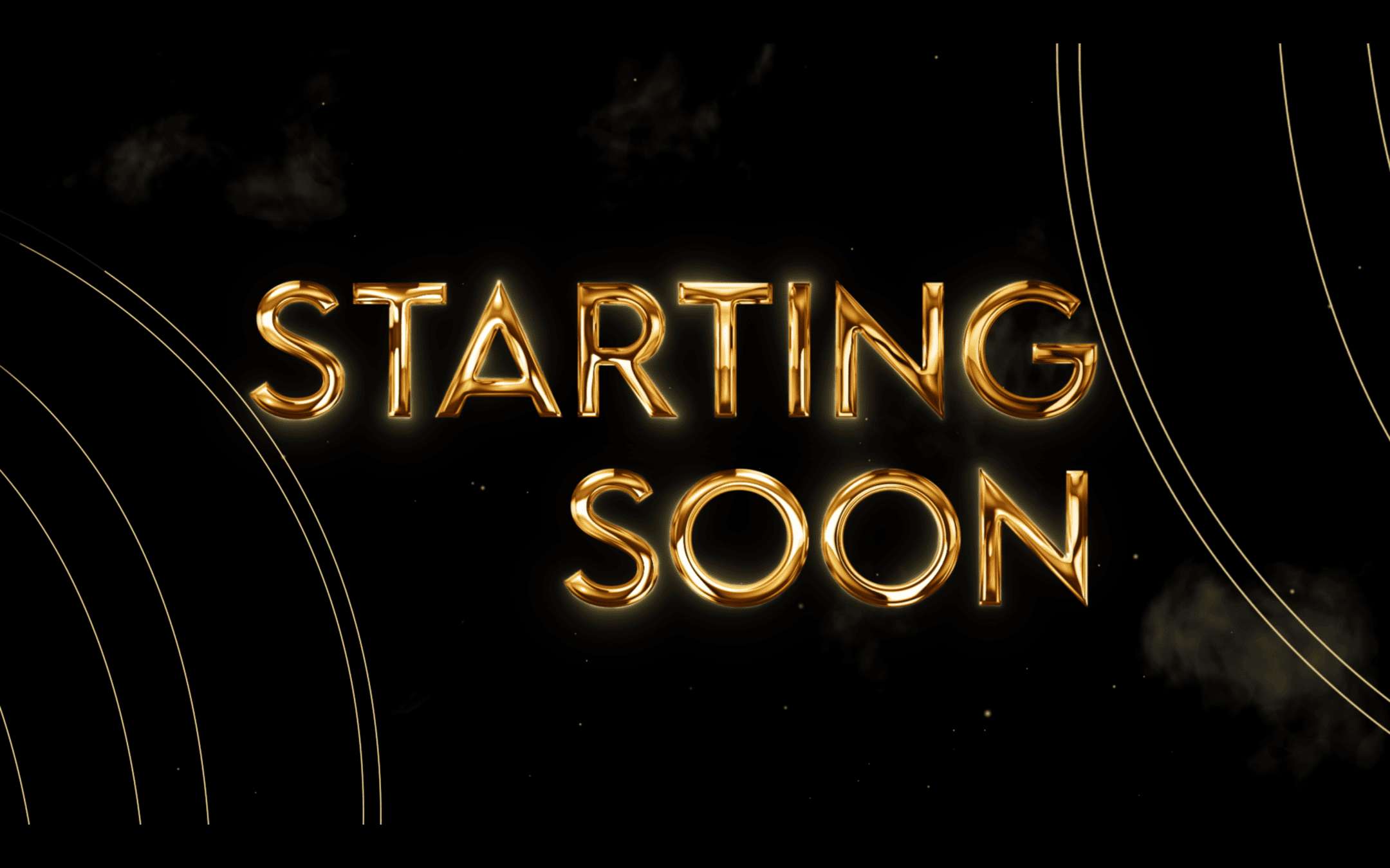 Luxury Gold and Black Stream Overlay – Opulent, Stylish Template for Streamers