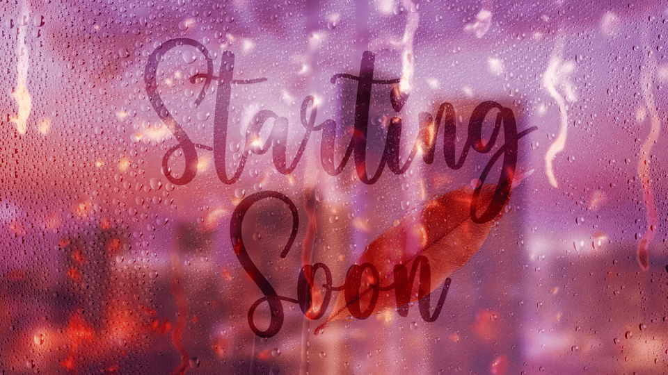 Animated Rain Text Stream Overlay – Dynamic and Modern Streaming Design