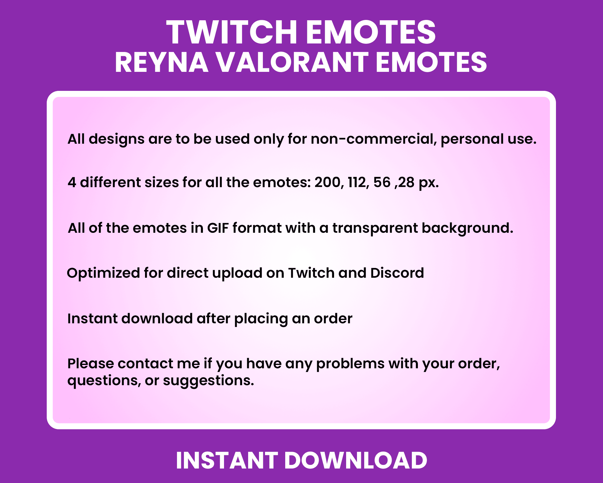 Cute Reyna Valorant Chibi Emotes – Perfect Stream Emotes for Twitch