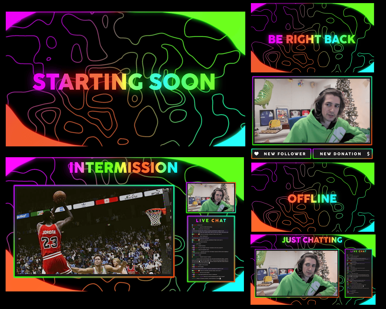 Chroma Stream Overlay – Vibrant Template for Twitch, OBS & YouTube