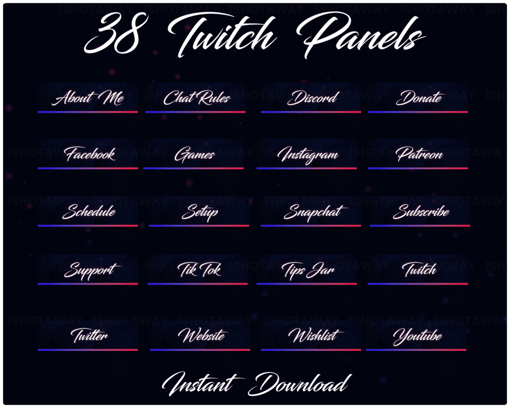 Best Twitch Neon Panels – Animated Stream Panels for Streamlabs & Kick