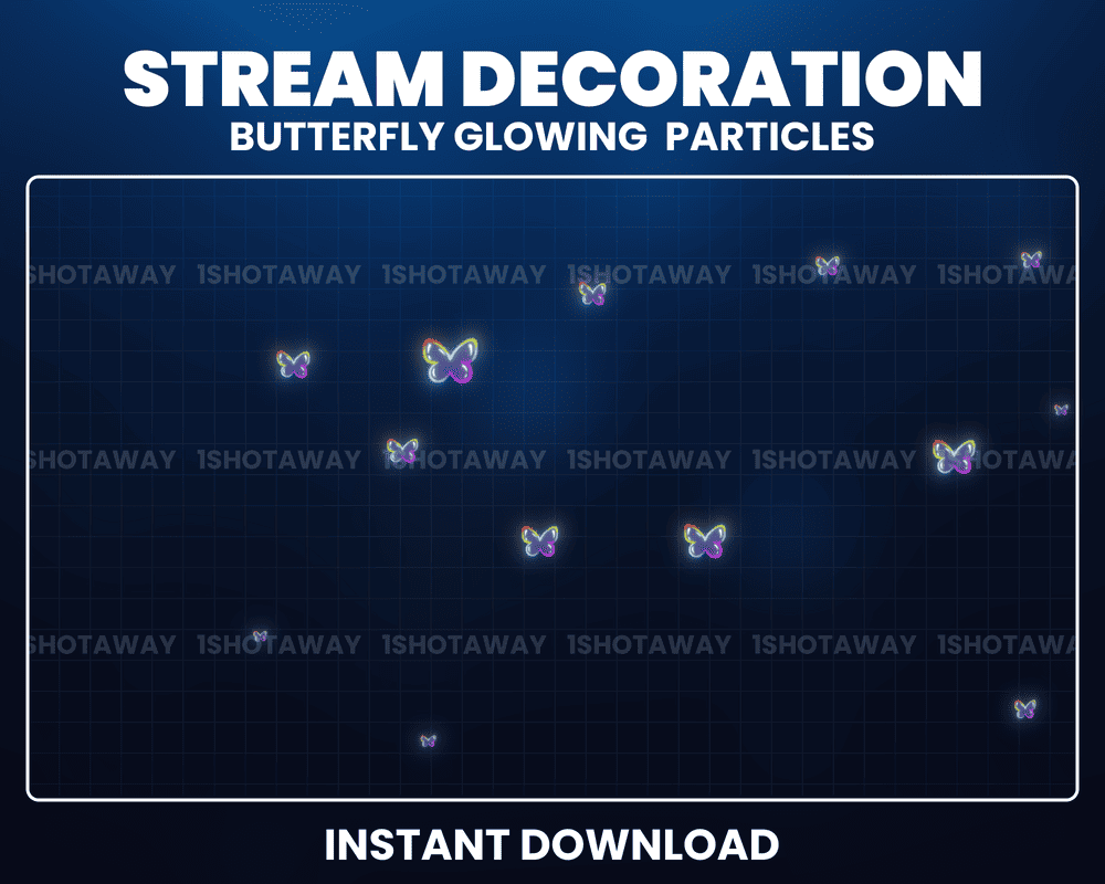 Butterfly Bubble Stream Overlay – Animated Twitch & OBS Overlays