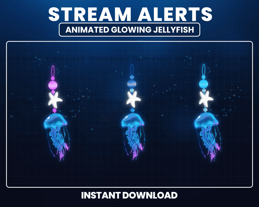 JellyFish Animated Stream Alerts for Twitch & OBS – Streamlabs & StreamElements