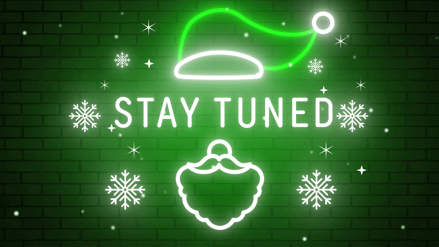 Green Neon Christmas Stream Overlay – Modern Holiday Setup for Gamers