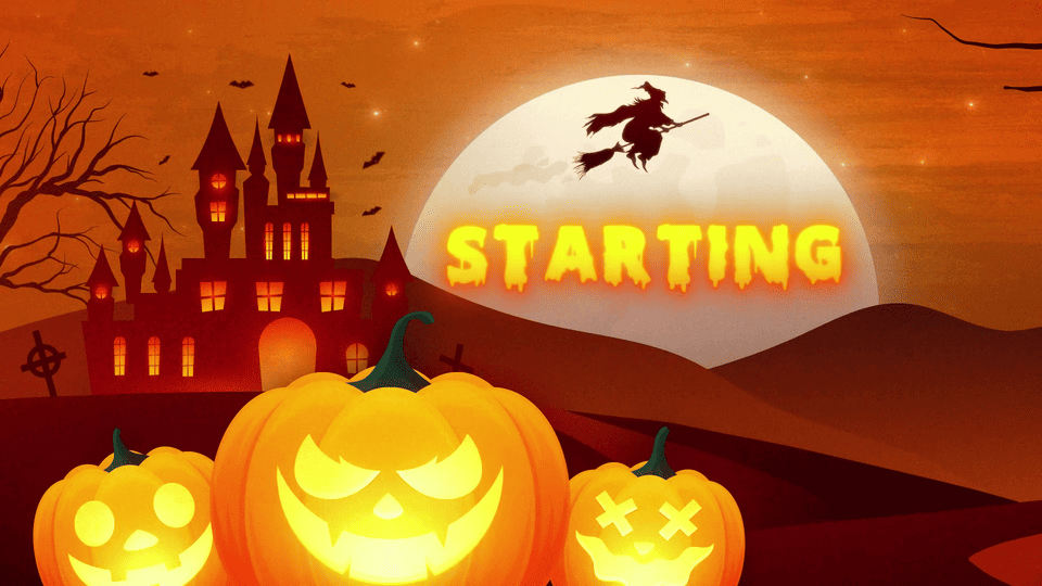 Orange & Spooky Halloween Stream Overlay – Lively, Dramatic, High-Impact Look for Creators