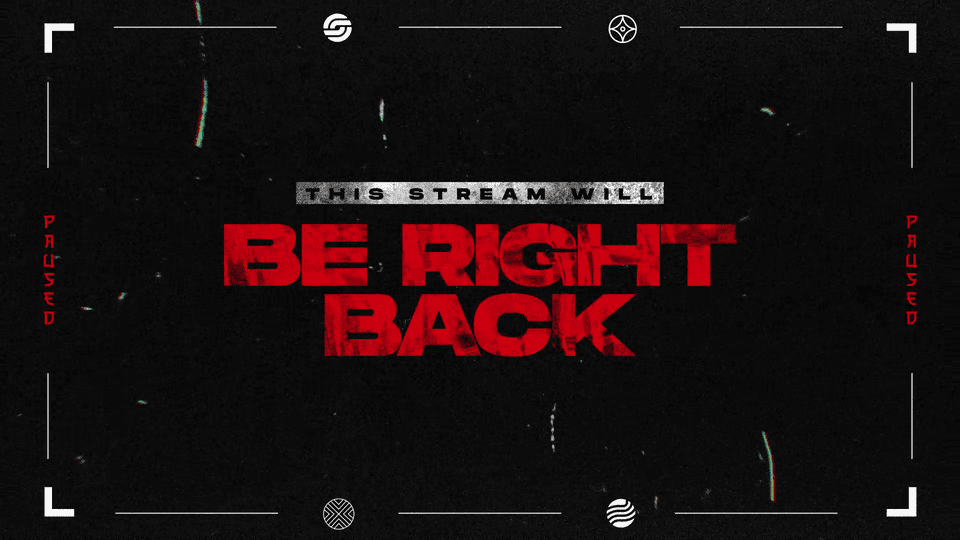 Black and Red Grunge Stream Overlay for a Bold Stream Look 