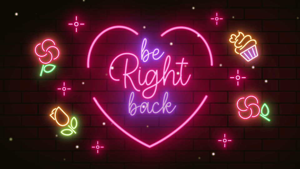 Neon Pink Valentine Overlay for Twitch – Animated, Festive, Modern Look
