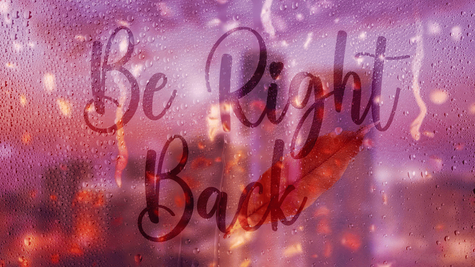 Animated Rain Text Stream Overlay – Dynamic and Modern Streaming Design