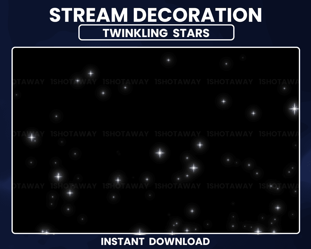 Floating Stars Stream Overlay – Animated Twitch & OBS Stream Overlay