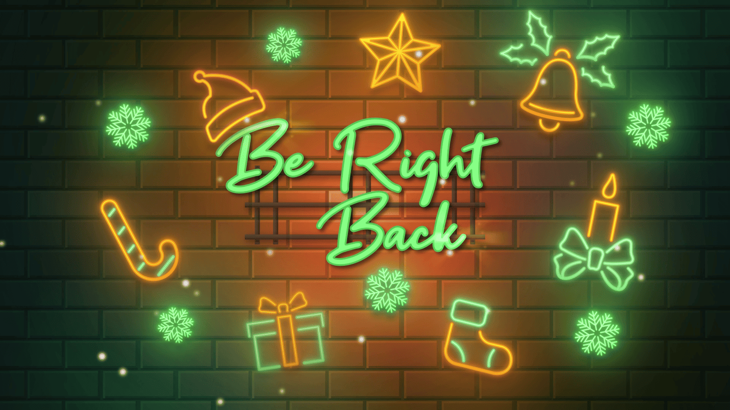 Green and Orange Christmas Stream Overlay – Festive, Lively, Vibrant Template for Twitch, OBS & Youtube