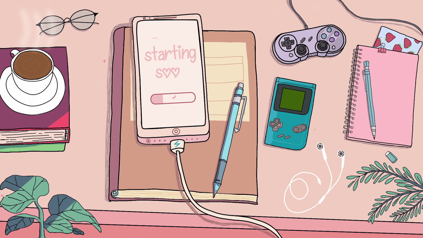 Lo-Fi Mobile Desk Stream Overlay – Chill, Cozy, Animated Design for Twitch, OBS & YouTube