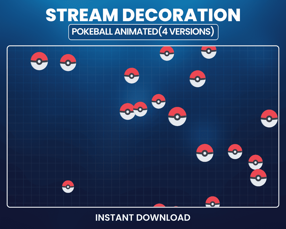 Pokemon Ball Stream Overlay – Animated Twitch Overlay for OBS & Streamlabs
