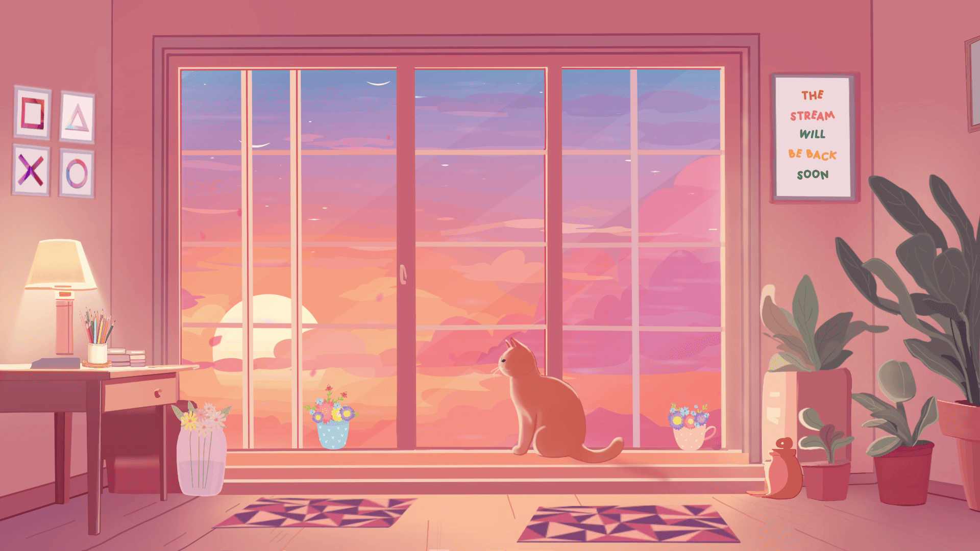 Kawaii Pastel Cat Stream Overlay – Whimsical, Cute, Charming Look To Your Stream