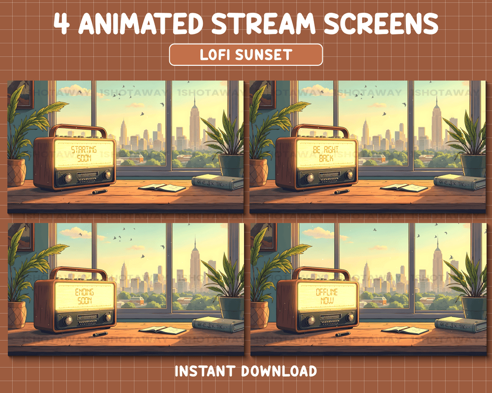 Classic Vintage Music Twitch Overlay – Old-School Vibes for Creators