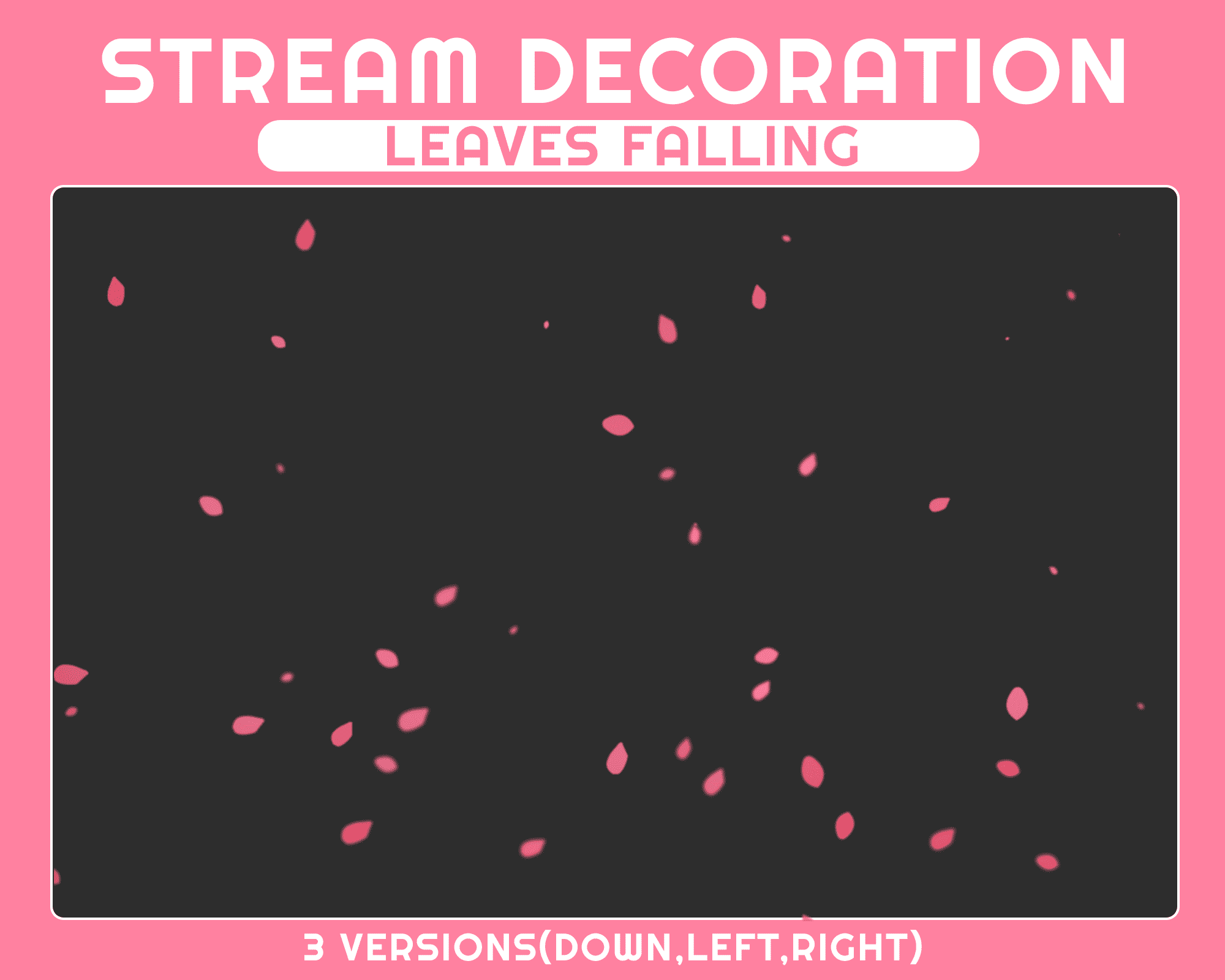 Leaves Falling Stream Overlay – Animated Twitch & OBS Stream Design
