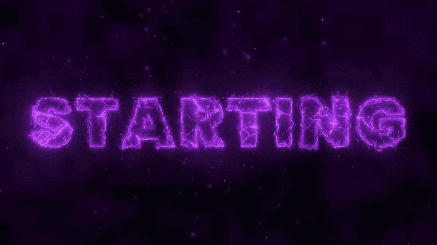 Purple Fire Stream Overlay for Twitch | Animated Gaming Overlays