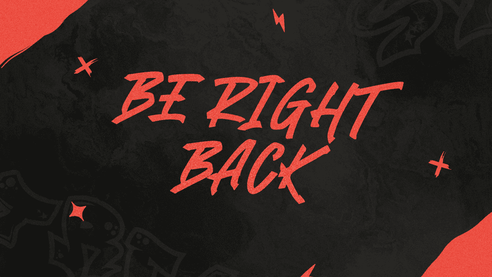 Orange Black Stream Overlay – Bold, High-Contrast Design for Streamers