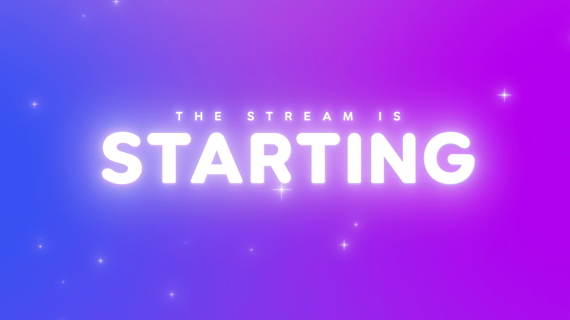 Pink Stars Gradient Stream Overlay – Cute, Vibrant, Aesthetic Template for Twitch & OBS