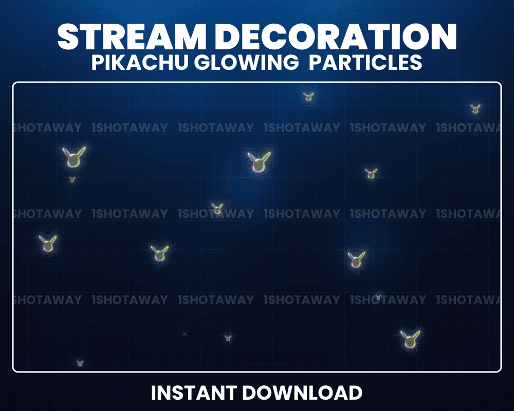 Animated Pikachu Bubble Stream Overlay – Perfect for OBS & Streamlabs