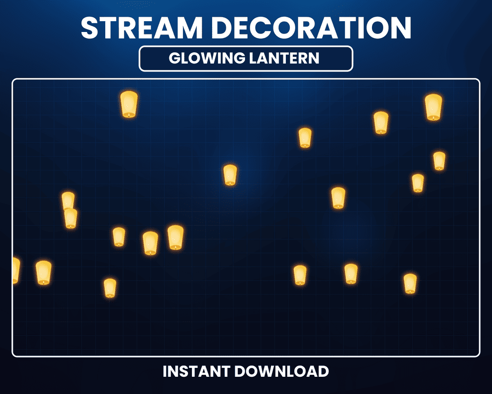 Diwali Lantern Particles Stream Overlay – Animated Twitch & OBS Stream Overlays