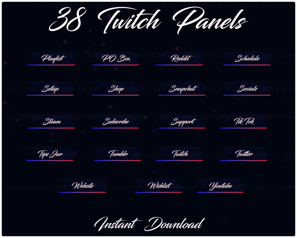 Best Twitch Neon Panels – Animated Stream Panels for Streamlabs & Kick