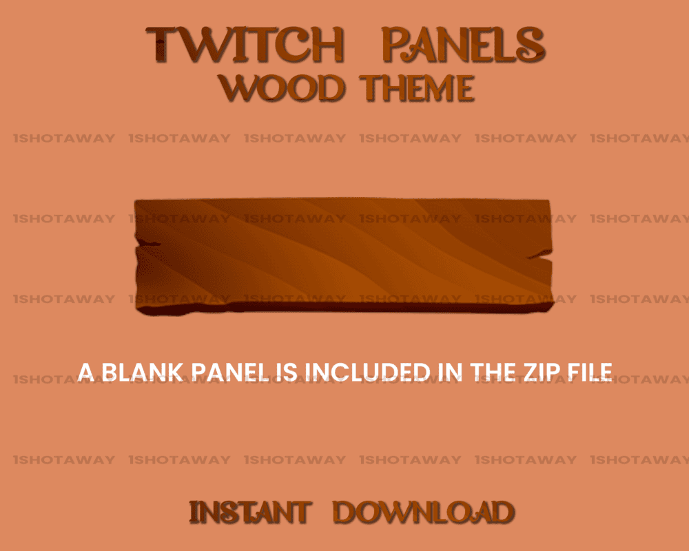 Dark Wood Texture Stream Panels – Best Twitch Panels & Templates