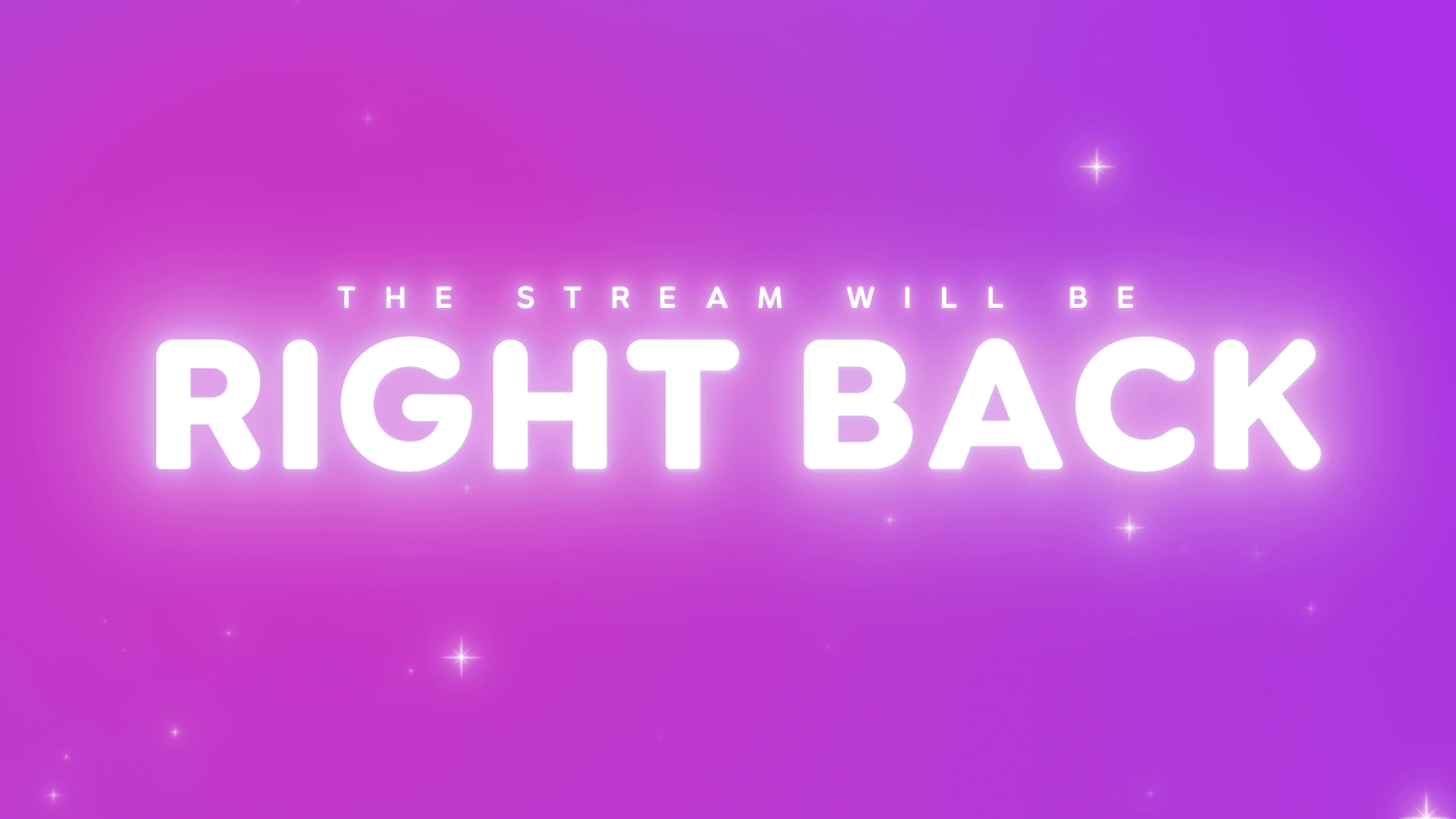 Pink Stars Gradient Stream Overlay – Cute, Vibrant, Aesthetic Template for Twitch & OBS