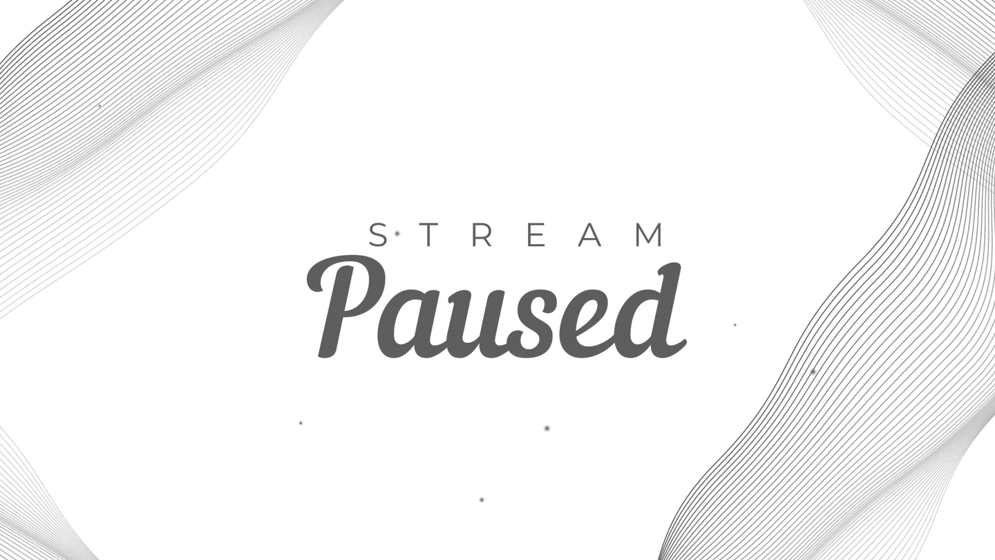 Black and White Waves Twitch Overlay – Elegant, Artistic, High-Contrast Visuals