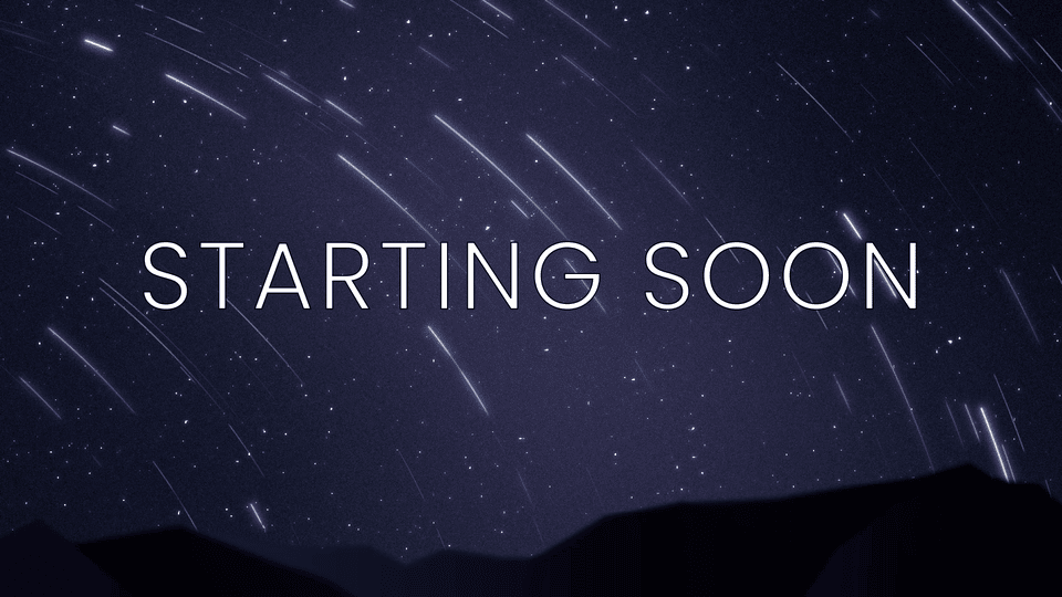 Starry Sky Twitch Overlay – Lively, Immersive, Unique Stream Design for Creators